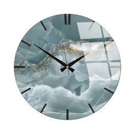 Wallity Reloj de Pared Decorativo de Cristal Multicolor 40 cm
